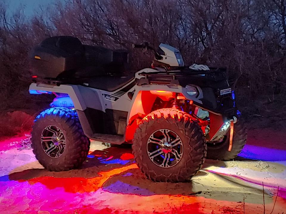 Red & Blue ATV Rock Lights